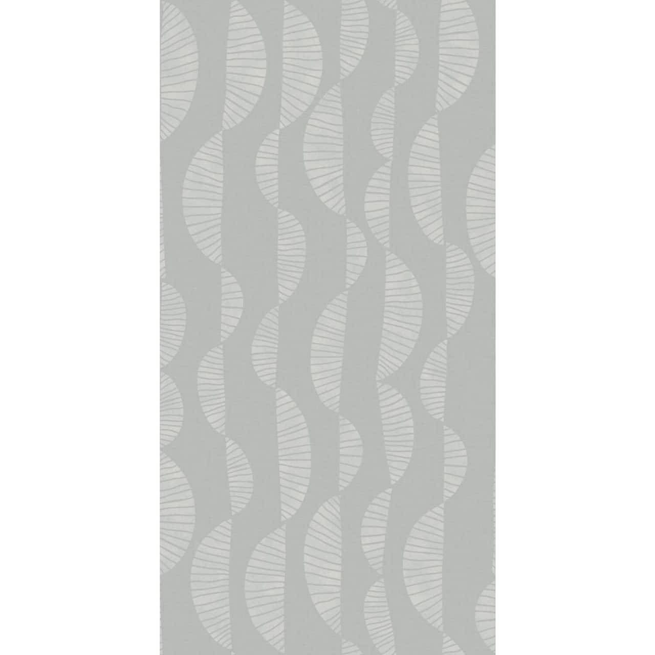 RoomMates Gray Seychelles Wave Peel & Stick Wallpaper